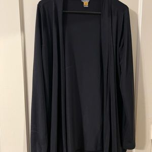 Eddie Bauer long open cardigan/wrap